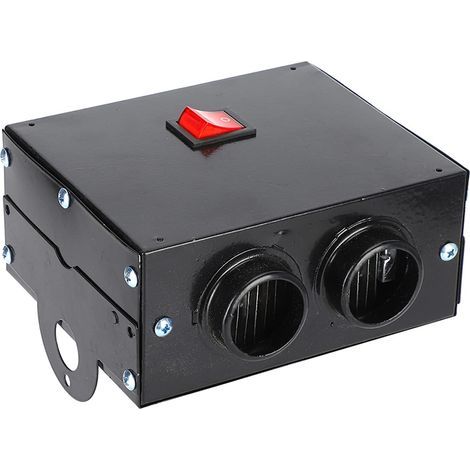 Noir chauffage de voiture, chauffage de voiture portable, désembueur portable ventilateur silencieux, chauffage rapide 600W (12V) (1/4)