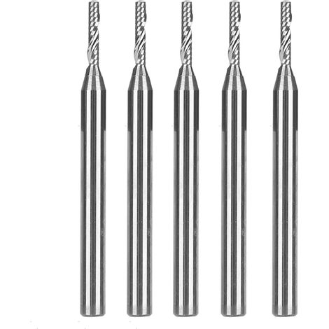 5 pièces fraise à bois métal lame unique spirale embout défonceuse CNC gravure outil de coupe (1/5)
