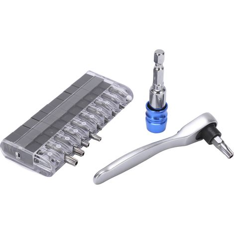 Ensemble de 12 clés à cliquet FO-9212B, mini tournevis à cliquet industriel portable et durable (1/5)