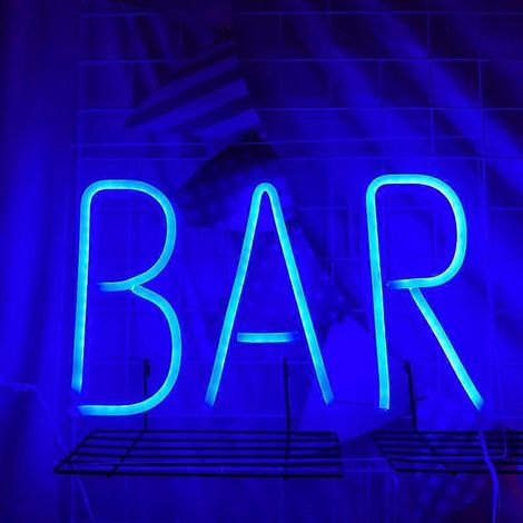 Panneau arrière néon LED gamme complète panneau arrière transparent en acrylique barre lumineuse néon LED bleue (1/5)