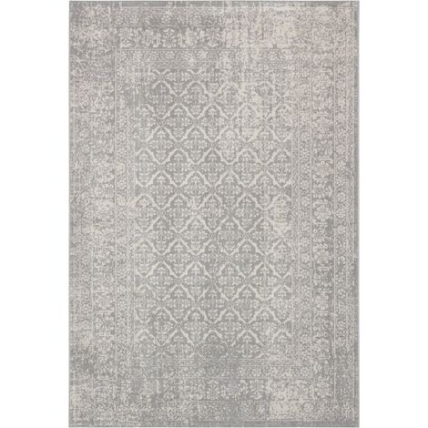 BOBOCHIC - Tapis poils ras BRANN vintage 160x230 Gris (1/5)