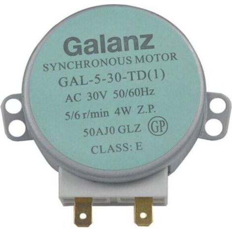 Moteur synchrone de plateau tournant GAL-5-30-TD 30 V 4 W pour accessoires micro-ondes Galan.z (1/4)