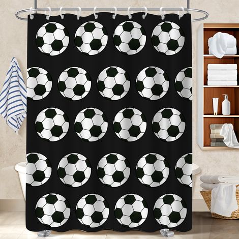 Rideau douche imperméable polyester 180x180 design polyester pour salle de bain pour idée cadeau pour pendaison de crémaillère (1/5)