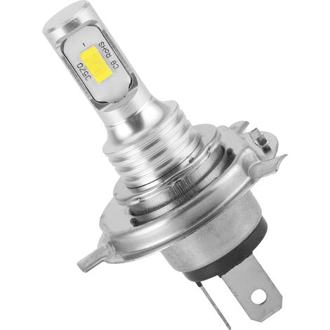 Ampoule LED H4 80W 12V/24V pour phare et antibrouillard auto moto, culot H4, jaune 1500K (1/5)