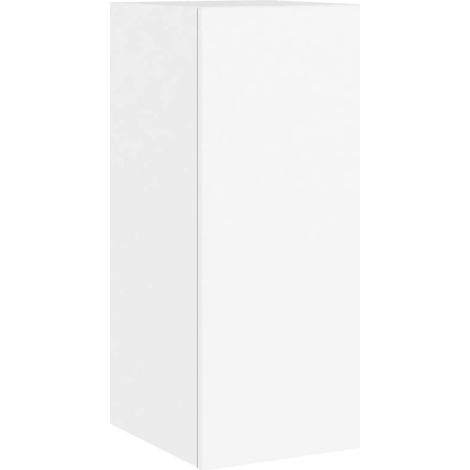 Mobile TV multimediale scaffale per televisione televisione buffet sala da pranzo soggiorno camera da letto a parete con luci a LED 30,5 x 35 x 70 cm bianco 020027874