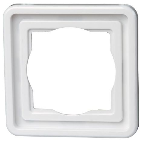 Kopp 302302071 1 parte Interruttore per ambienti umidi Telaio di copertura Arktis Bianco 1 pz. (1/2)