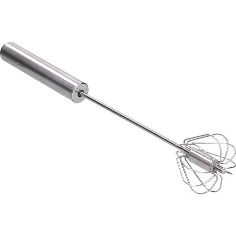 Batteur à œufs semi-automatique en acier inoxydable 35cm, fouet à œufs manuel pour cuisine, outil de mixage ménager