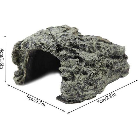 Abri Pour Reptiles - Grotte En Résine - Pour Vivarium Tortue Grenouille - Petit Moyen Grand - 1 Pièce (1/5)