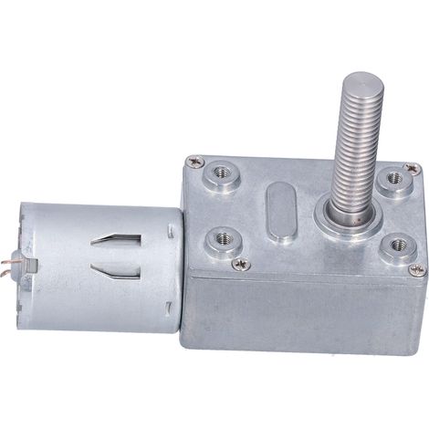 Moteur à Vis sans Fin Silencieux et Durable, Réducteur de Vitesse DC12V 90RPM Anti-usure et Anti-rouille, Haute Conductivité Thermique (1/5)
