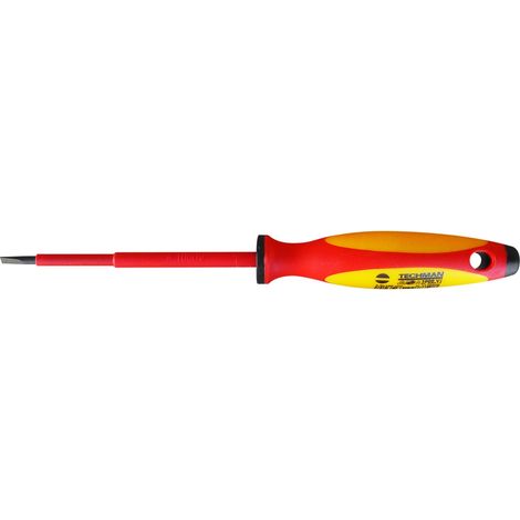 Cacciavite per elettricista piatto isolato 1000V 3,5x0,6mm TECHMAN
