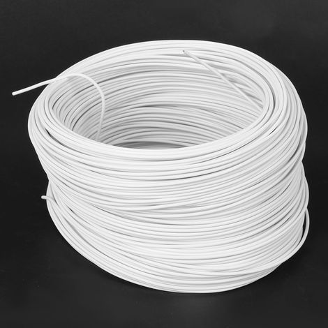 Attaches en fil de fer galvanisé blanc, fabriquées à la main, pour branches de vigne, 0,55 mm, 100 mètres (1/5)