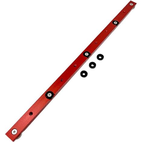 Rail coulissant en T pour le travail du bois, rail de guidage à onglet limité, rouge-- (1/5)