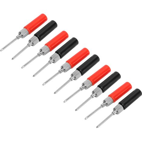 5 jeux de multimètres à sonde de test avec broches sans soudure de 2 mm, J.30014, 30 VCA-60 VCC, 24 A, rouge et noir. (1/5)