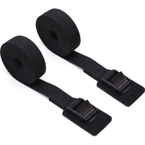 Lot de 2 Sangles d'arrimage Robustes avec Coussin de Protection épais, Sangles d'arrimage pour Kayak, Sangles de Chargement, Sangles à Boucle à Came réglables,25mm6M (1/5)