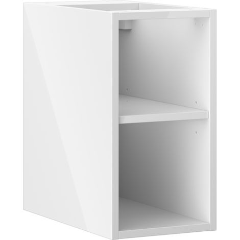 Mexen Box-A meuble ouvert avec étagère 25 cm, blanc brillant - 91AX2-0250-470-0-00 (1/4)