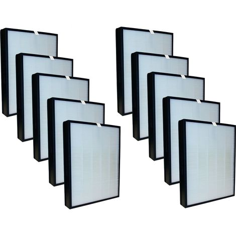 Pack 10 filtres HEPA + charbon Noaton FPK01 compatible avec Delonghi AC 75 (1/2)