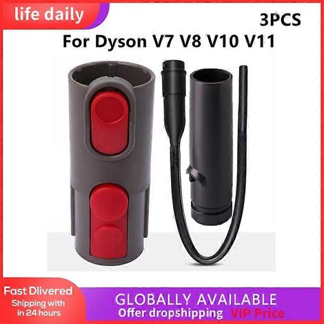Embout plat souple + adaptateur pour aspirateur Dyson V7 V8 V10 V11 - Accessoires et pièces détachées pour le nettoyage de la maison (1/2)