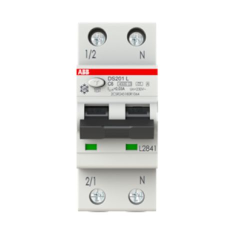 Interruttore differenziale ds201 lh 4 5ka 1p+n c10 a30 abb ds201lhc10a30