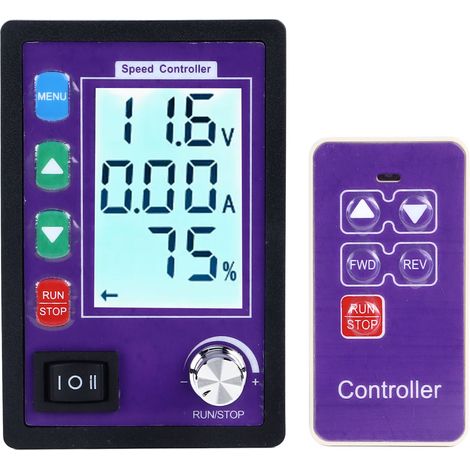 Regolatore di velocità per motori CC Yinhing con controllo reversibile della direzione e funzione di controllo remoto, adatto per motori CC da 10 a 55 V.