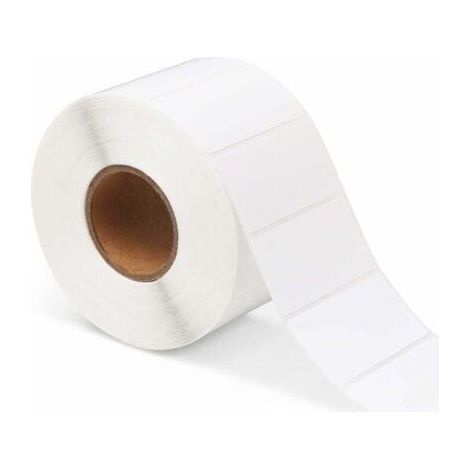 Selbstklebende Etiketten, 1 Rolle mit 1000 weißen Etiketten (6030 mm), geeignet zum Bedrucken von Postadressen und Preisschildern