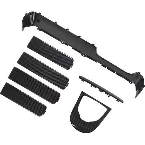 Garniture de poignée de porte 7 pièces, accoudoir, panneau de levier de vitesse, couverture de tableau de bord pour Mercedes Classe G G63 W463 2019-2021 (1/5)