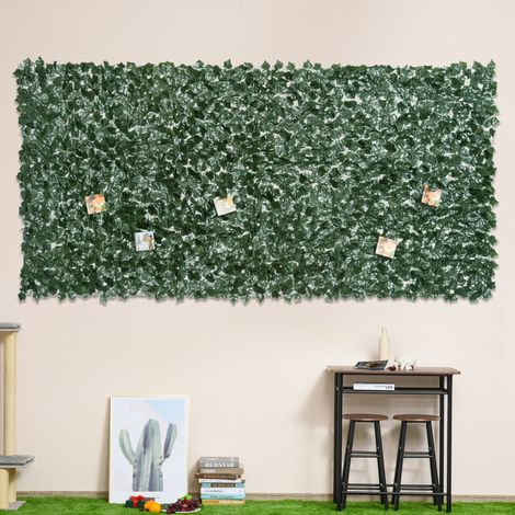 Sichtschutz-Kunsthecke 300 x 150 cm dunkelgrün für Garten und Balkon OKMYHOME (1/5)