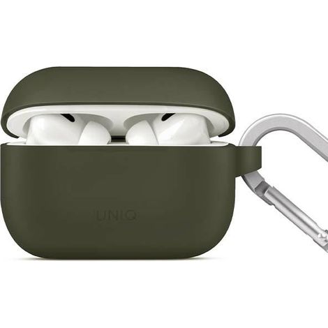 Custodia in silicone Uniq Vencer per AirPods Pro di seconda generazione (2022/2023) Verde/Verde muschio (1/5)