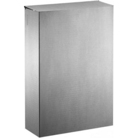 Poubelle murale Axos avec étrier - 20l - inox brossé (1/3)