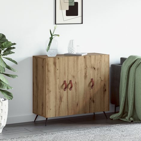 Sideboard Artisan-Eiche 89,5 x 34 x 80 cm Holzwerkstoff