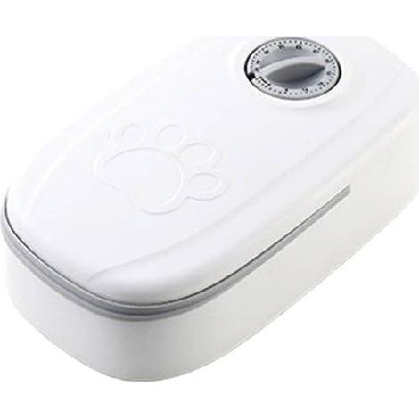 Distributore automatico di cibo secco per cani e gatti con timerDistributore automatico di cibo secco per cani e gatti con timer, grigio