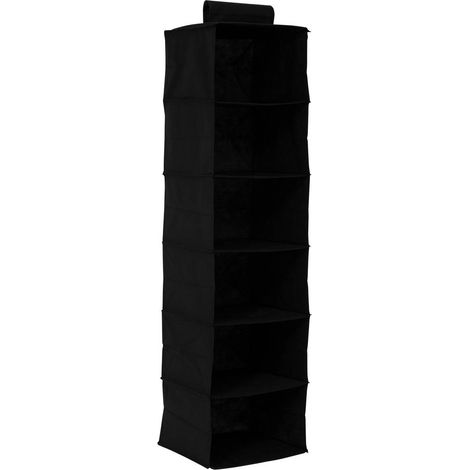 Hängender Kleiderschrank-Organizer mit Fächern, grau (1/5)