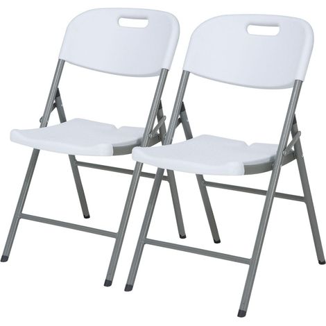 Chaise pliante Okinawa Chaise robuste et confortable Set de 2 pièces (1/5)