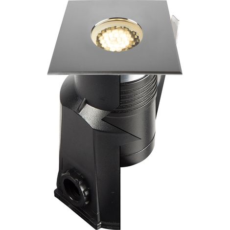 Encastré de sol extérieur MINI ZEPH 24 carré inox 4000K 105lm 2W - EUROPOLE - 464811