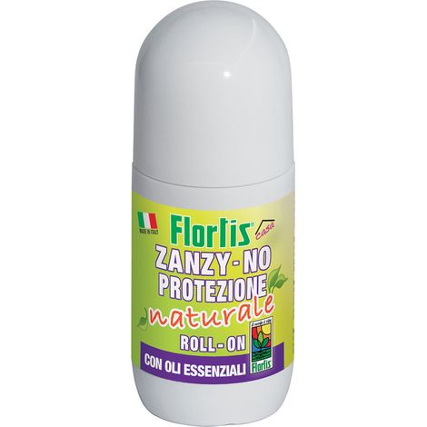 ZANZY-NO ROLL ON NATURALE 50 ML FLORTIS PROTEZIONE INSETTI PIANTE CASA GIARDINO (1/3)