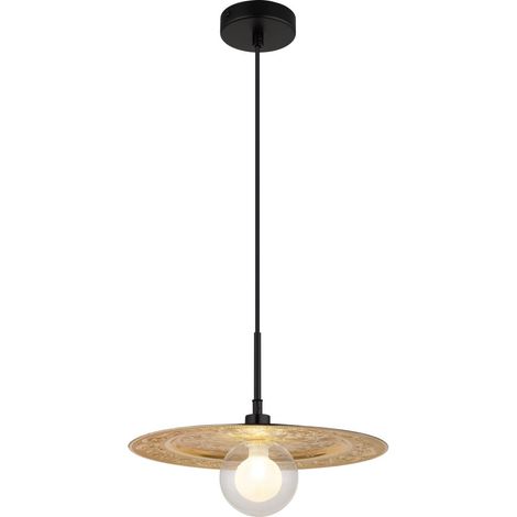 Globo - lámpara colgante - RIGA - dorado - metal - Ø 33cm - G9 -
