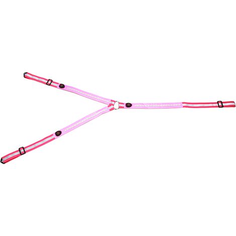 Collier de poitrine LED pour cheval, rechargeable par USB, réfléchissant, élastique, visible la nuit (1/5)