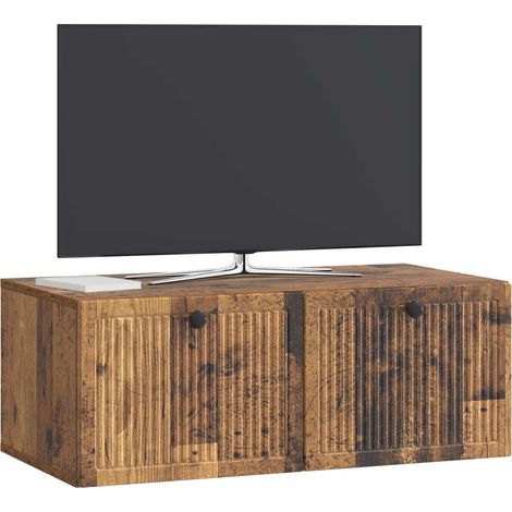 Maison Exclusive - Mobile Porta TV da Muro Legno antico 78,5 x 41 x 30 cm (1/5)