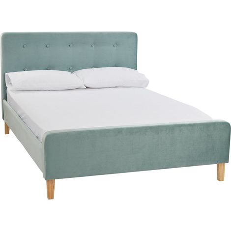 Pierre 5.0 Kingsize Bed - Velvet - L217 x W160.5 x H104 cm - Aqua (1/3)