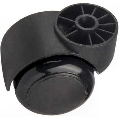 Set mit 5 geräuschlosen, 5 cm großen Lenkrollen, ohne Stiel, schwarz, ideal für Büros und Möbel (1/5)