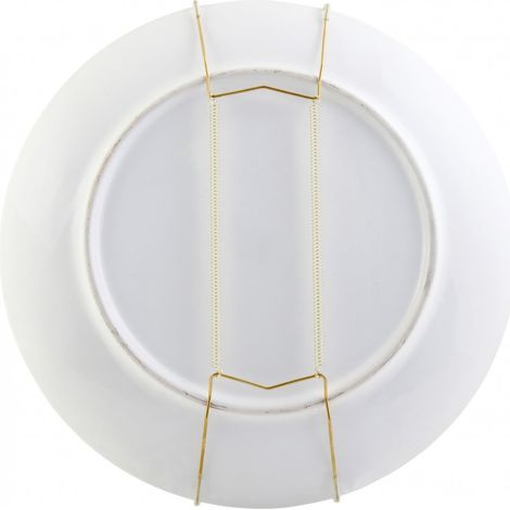 Lot de 2 fixe-assiettes à ressort – Aluminium laité – Pour assiettes de 20 à 25 cm – Fabrication française (1/4)