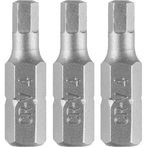 Embouts hexagonaux H4 x 25 mm, 3 pièces. (1/3)