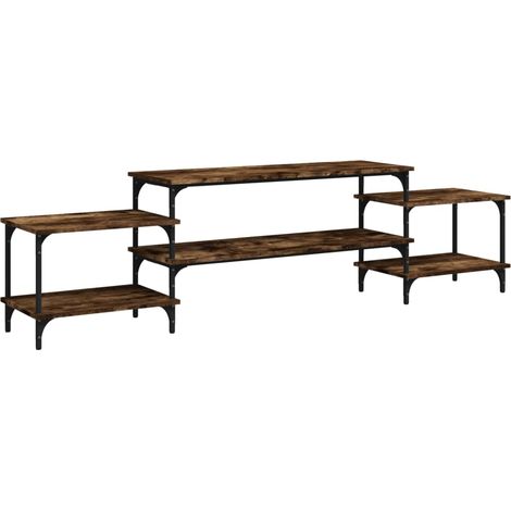 Maison Exclusive - TV-Schrank Räuchereiche 197x35x52 cm Holzwerks