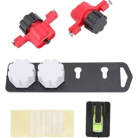 Outil de marquage précis des emplacements de fixation des trous de serrure avec mini niveau à bulle