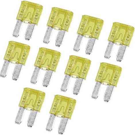 A Fusible Minis Lame 20A Jaune 10 Pièces Pour Voiture (1/4)