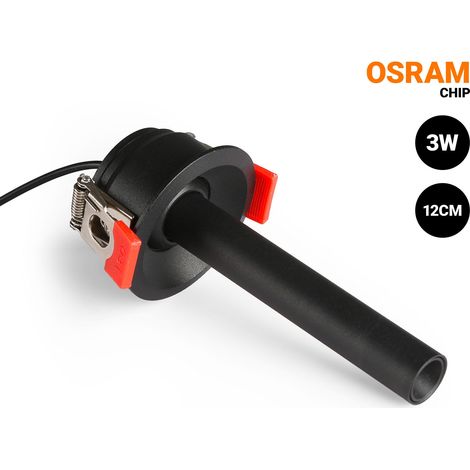 LED-Deckeneinbaustrahler 3W - Erweiterbar 120mm - Schwenkbar -