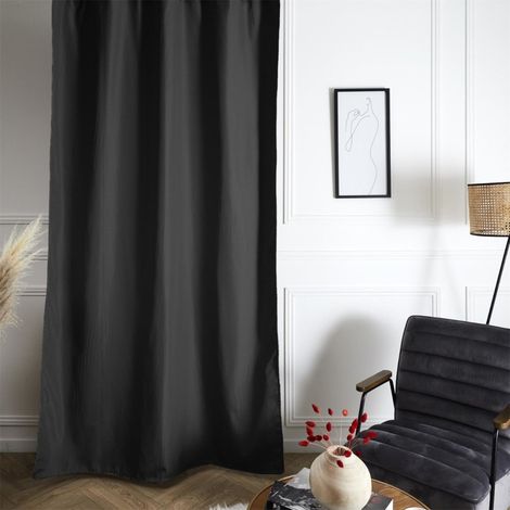 Rideau isolant polaire 135x240 cm noir (1/5)