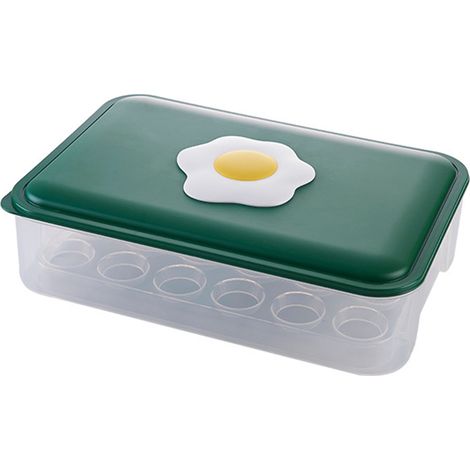 1 Boîte à œufs 28 cases empilable en PP pour réfrigérateur camping voyage (1/5)