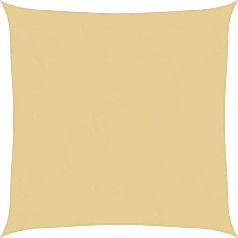 Voile d'ombrage  Voile de parasol sable 4,5x4,5 m 100 % polyester oxford