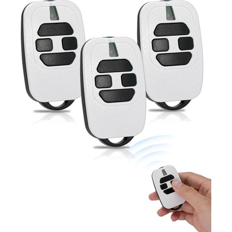 Télécommande 433,92 MHz pour Portail GTI4, GTI2, GT2/4, Mio TR2/4, TR2N/4N - 4 Canaux, Bip Portail Garage (Lot de 3) (1/5)