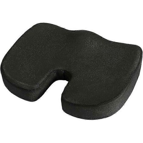 Coussin de siège orthopédique - Coussin coccygien antidérapant en mousse à mémoire de forme pour soulager les douleurs du coccyx - Chaise de bureau C (1/2)